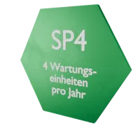 4 Wartungseinheiten pro Jahr